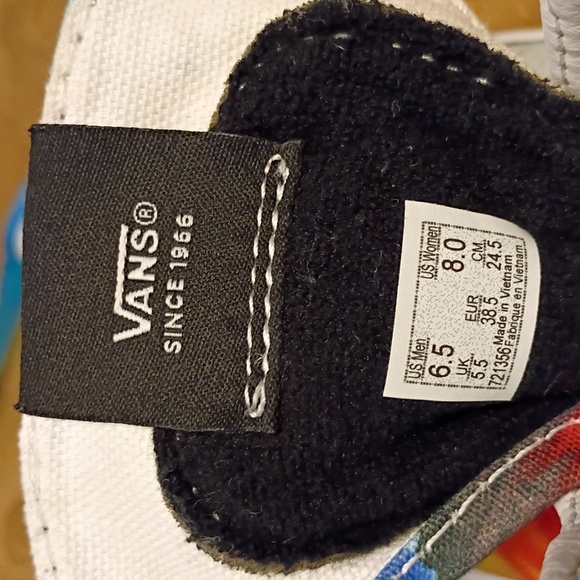 VANS "RARE"  LIMITED EDITION "One Piece" Sk8-Hi Colorful Women's 8.0 Men's 6.5 - Picture 11 of 13